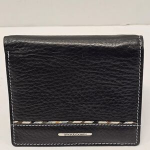 Arnaldo Bassini Italy  blacl leather wallet
